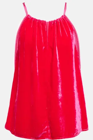 Velvet Top de terciopelo con cuello halter