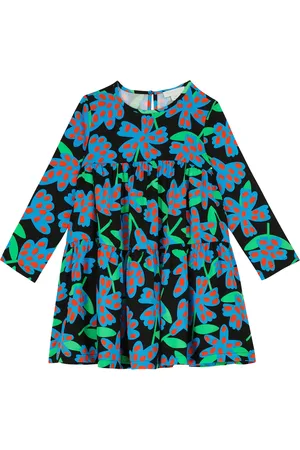 Stella McCartney Vestido de sarga con estampado floral
