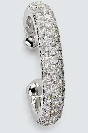 Shay Ear cuff Jumbo de oro con diamantes