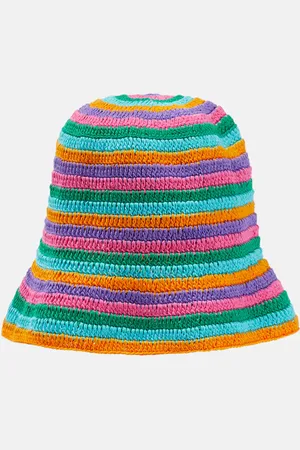 ANNA KOSTUROVA Sombrero de pescador de croché a rayas
