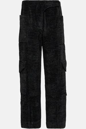 Ganni Pantalones anchos de chenilla