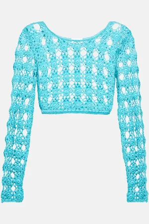 ANNA KOSTUROVA Crop top Bella de croché de algodón