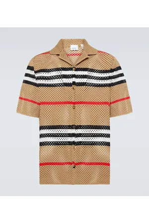 Camisa manga 2024 corta burberry