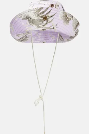 Erdem Sombrero de pescador en lona floral