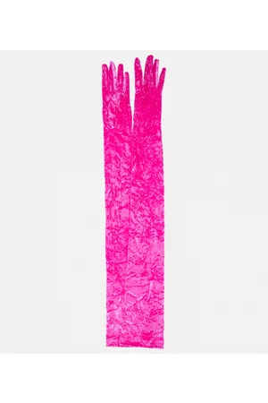 VERSACE Mujer Guantes - Guantes de terciopelo