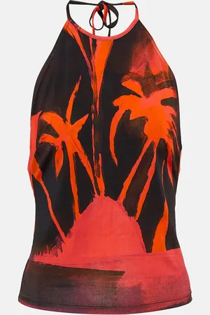 Louisa Ballou Top halter estampado