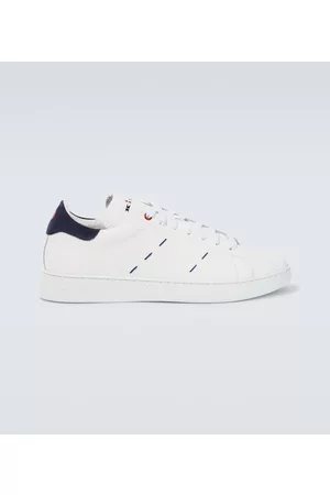 Kiton Zapatillas de piel con costuras