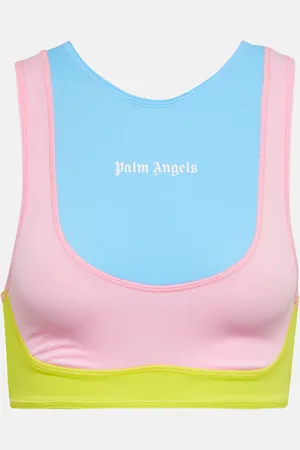 Palm Angels Sujetador deportivo con logo estampado