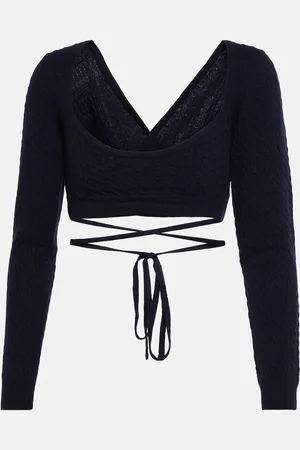 Patou Jersey de lana y cachemir cropped
