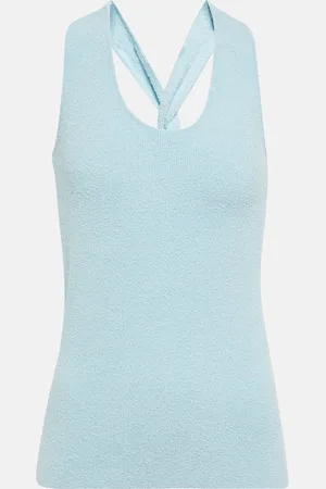 Nanushka Tank top en mezcla de algodón acanalado