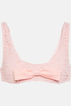 Giambattista Valli Top de bikini ribeteado con lazo