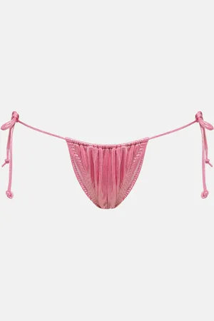 Norma Kamali Bikini triangular metálico