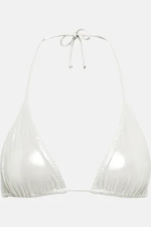 Norma Kamali Bikini triangular metálico