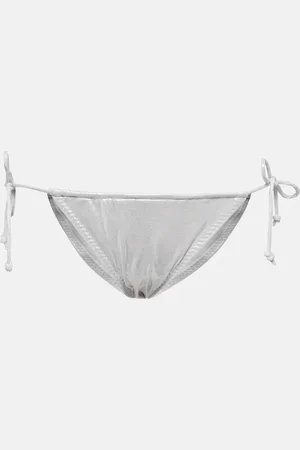 Norma Kamali Bikini triangular metálico