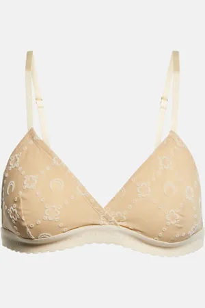 Marine Serre Bralette Moonogram de malla