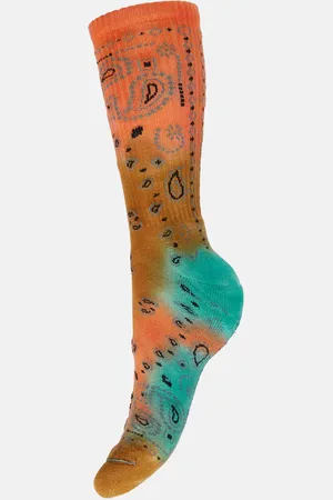 Alanui Calcetines Bandana en mezcla de algodón