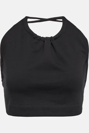 DRIES VAN NOTEN Top de algodón con cuello halter