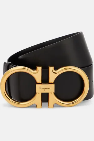 Salvatore Ferragamo Cinturón Gancini de piel