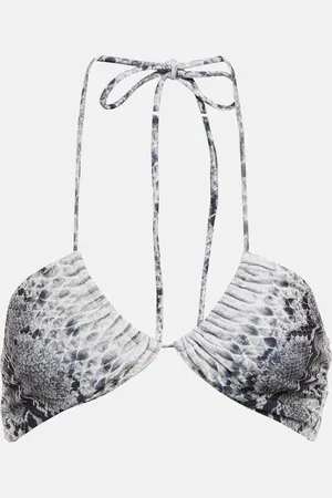 Norma Kamali Top de bikini bandeau Jason estampado