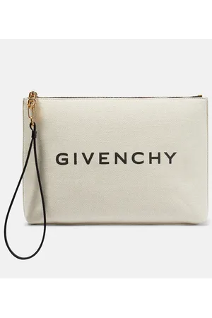 Givenchy Clutch de lona en mezcla de algodón