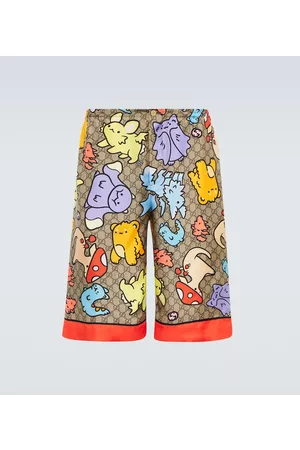 Gucci Hombre Pantalones cortos - Kawaii shorts de seda estampados