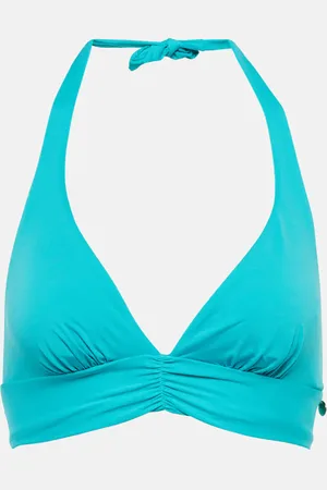 Max Mara Top de bikini Anika con cuello halter