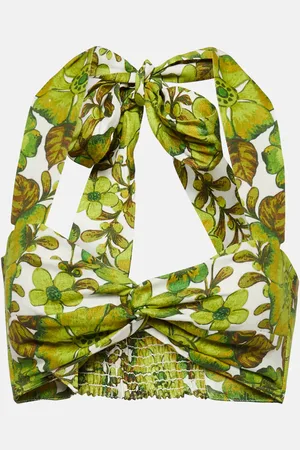 ALÉMAIS Alémais Bralette Wallis de lino floral