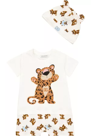 Dolce & Gabbana Conjuntos de ropa - Bebé - set de mono y gorro de algodón