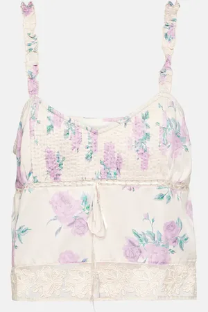 LOVESHACKFANCY Top Lanzo floral