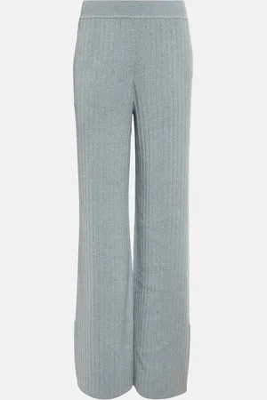 Loro Piana Pantalones de cachemir acanalados