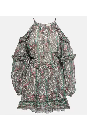 Isabel Marant Mujer Casual - Vestido corto Gabinia de algodón y seda
