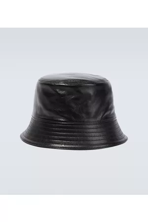 Prada Hombre Sombreros - Sombrero de pescador de piel