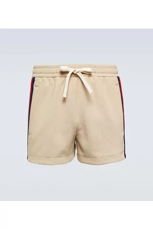 Gucci Hombre De punto - Shorts de punto con cordón y GG
