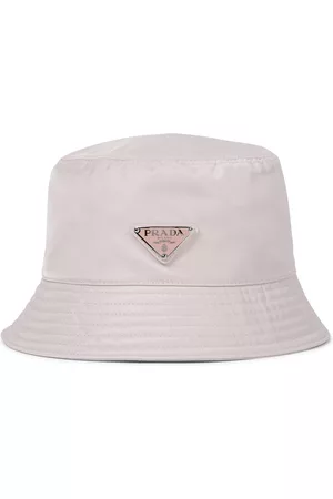Prada Mujer Sombreros - Sombrero de pescador de nylon con logo