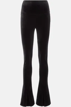 Norma Kamali Leggings Spat de terciopelo elástico