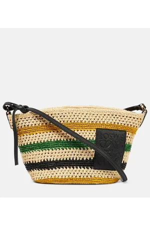 Paula's Ibiza bolso Pochette de rafia Loewe