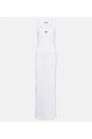 Prada Mujer Casual - Vestido largo en jersey de algodón