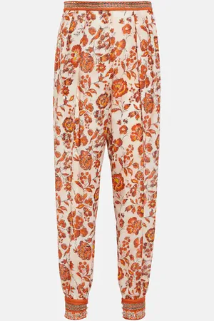 Loro Piana Pantalones Alvy en georgette de seda