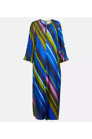 Dorothee Schumacher Mujer Midi - Vestido midi Citylight Stripes de sarga