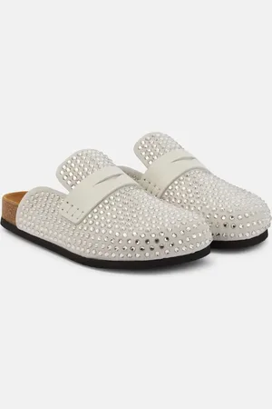 J.W.Anderson Slippers de ante con adornos