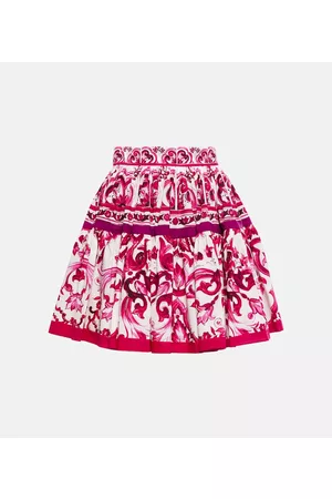 Dolce & Gabbana Mujer Minifaldas - Minifalda de popelín de algodón