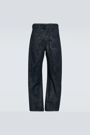 LEMAIRE Jeans Twisted de algodón con cinturón