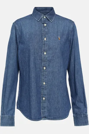 Ralph Lauren Camisa en denim con bordado