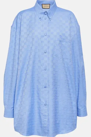 Gucci Camisa GG de algodón oversized