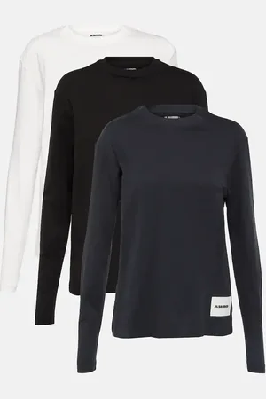 Jil Sander Set de 3 sudaderas en jersey de algodón
