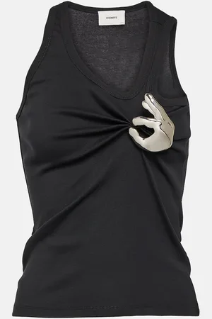 COPERNI Tank top Emoji de algodón adornado