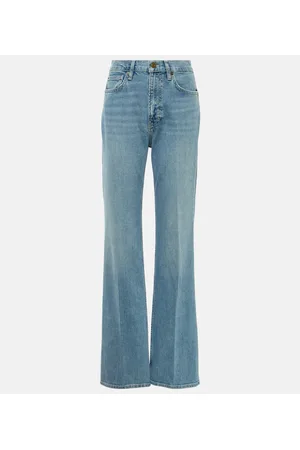 Frame Jeans rectos The Slim Stacked de tiro alto