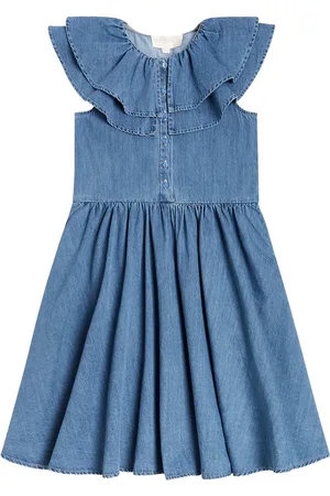 Petite Amalie Vestido de chambray de algodón