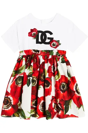 Dolce & Gabbana Vestido Anemone de jersey y popelín