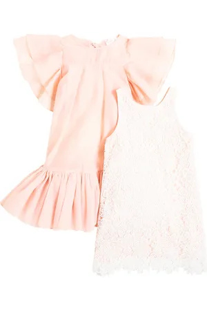 Petite Amalie Vestido de organza con combinación